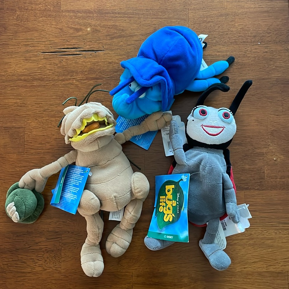 Vintage A Bug’s Life Set of 3 Toys